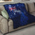 Personalised New Zealand Quilt Aotearoa Map Silver Fern DT02 - Polynesian Pride