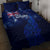 Personalised New Zealand Quilt Bed Set Aotearoa Map Silver Fern DT02 - Polynesian Pride