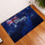 Personalised New Zealand Rubber Doormat Aotearoa Map Silver Fern DT02 Blue - Polynesian Pride