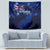 Personalised New Zealand Tapestry Aotearoa Map Silver Fern DT02 - Polynesian Pride