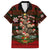 Meri Kirihimete New Zealand Family Matching Long Sleeve Bodycon Dress and Hawaiian Shirt Christmas Kiwi Maori DT02 Dad's Shirt - Short Sleeve Red - Polynesian Pride