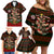 Meri Kirihimete New Zealand Family Matching Off Shoulder Short Dress and Hawaiian Shirt Christmas Kiwi Maori DT02 - Polynesian Pride