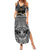 New Zealand Summer Maxi Dress Rugby Aotearoa Champions DT02 Women Black - Polynesian Pride