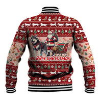 Dog Sled Christmas Baseball Jacket Husky Sleigh Ride Design DT02 - Polynesian Pride
