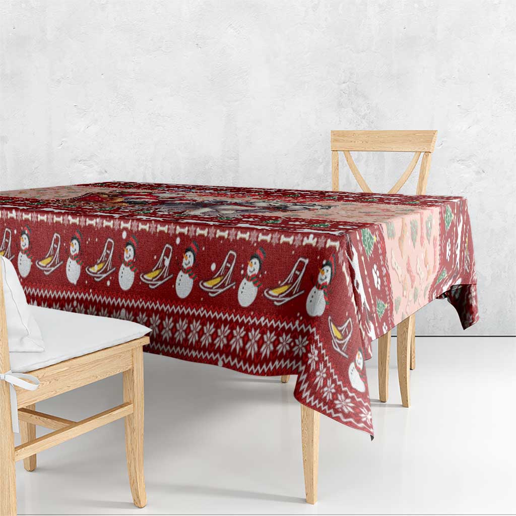 Dog Sled Christmas Tablecloth Husky Sleigh Ride Design DT02 - Polynesian Pride