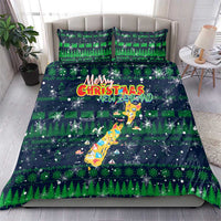 Merry Christmas New Zealand Bedding Set Xmas Travel Map DT02 - Polynesian Pride