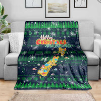 Merry Christmas New Zealand Blanket Xmas Travel Map DT02 - Polynesian Pride