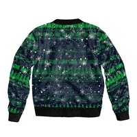 Merry Christmas New Zealand Bomber Jacket Xmas Travel Map DT02 - Polynesian Pride