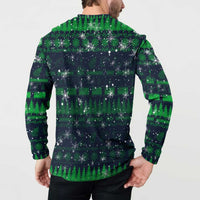 Merry Christmas New Zealand Button Sweatshirt Xmas Travel Map DT02 - Polynesian Pride