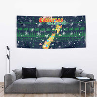 Merry Christmas New Zealand Tapestry Xmas Travel Map DT02 - Polynesian Pride