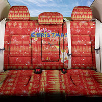 Merry Christmas Hawaii Back Car Seat Cover Xmas Travel Map DT02 One Size Red - Polynesian Pride