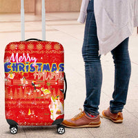 Merry Christmas Hawaii Luggage Cover Xmas Travel Map DT02 Red - Polynesian Pride