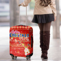 Merry Christmas Hawaii Luggage Cover Xmas Travel Map DT02 - Polynesian Pride