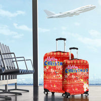 Merry Christmas Hawaii Luggage Cover Xmas Travel Map DT02 - Polynesian Pride