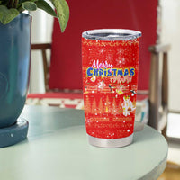 Merry Christmas Hawaii Tumbler Cup Xmas Travel Map DT02 - Polynesian Pride