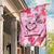 Butterfly Polynesia Breast Cancer Garden Flag Nobody Fights Alone Pink Out Tropical Hibiscus