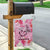 Butterfly Polynesia Breast Cancer Garden Flag Nobody Fights Alone Pink Out Tropical Hibiscus