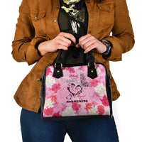 Butterfly Polynesia Breast Cancer Shoulder Handbag Nobody Fights Alone Pink Out Tropical Hibiscus DT02 - Polynesian Pride