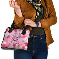 Butterfly Polynesia Breast Cancer Shoulder Handbag Nobody Fights Alone Pink Out Tropical Hibiscus DT02 - Polynesian Pride