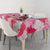 Butterfly Polynesia Breast Cancer Tablecloth Nobody Fights Alone Pink Out Tropical Hibiscus