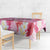 Butterfly Polynesia Breast Cancer Tablecloth Nobody Fights Alone Pink Out Tropical Hibiscus