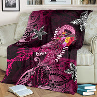 Breast Cancer Mermaid Polynesia Blanket Faith Hope Love DT02 - Polynesian Pride