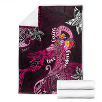 Breast Cancer Mermaid Polynesia Blanket Faith Hope Love DT02 - Polynesian Pride