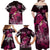 Breast Cancer Mermaid Polynesia Family Matching Off Shoulder Maxi Dress and Hawaiian Shirt Faith Hope Love