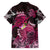 Breast Cancer Mermaid Polynesia Family Matching Off Shoulder Short Dress and Hawaiian Shirt Faith Hope Love