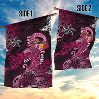 Breast Cancer Mermaid Polynesia Garden Flag Faith Hope Love DT02 - Polynesian Pride