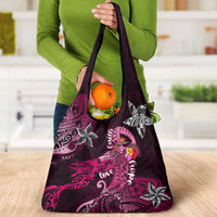 Breast Cancer Mermaid Polynesia Grocery Bag Faith Hope Love DT02 - Polynesian Pride