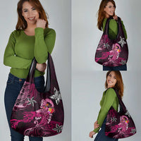 Breast Cancer Mermaid Polynesia Grocery Bag Faith Hope Love DT02 - Polynesian Pride