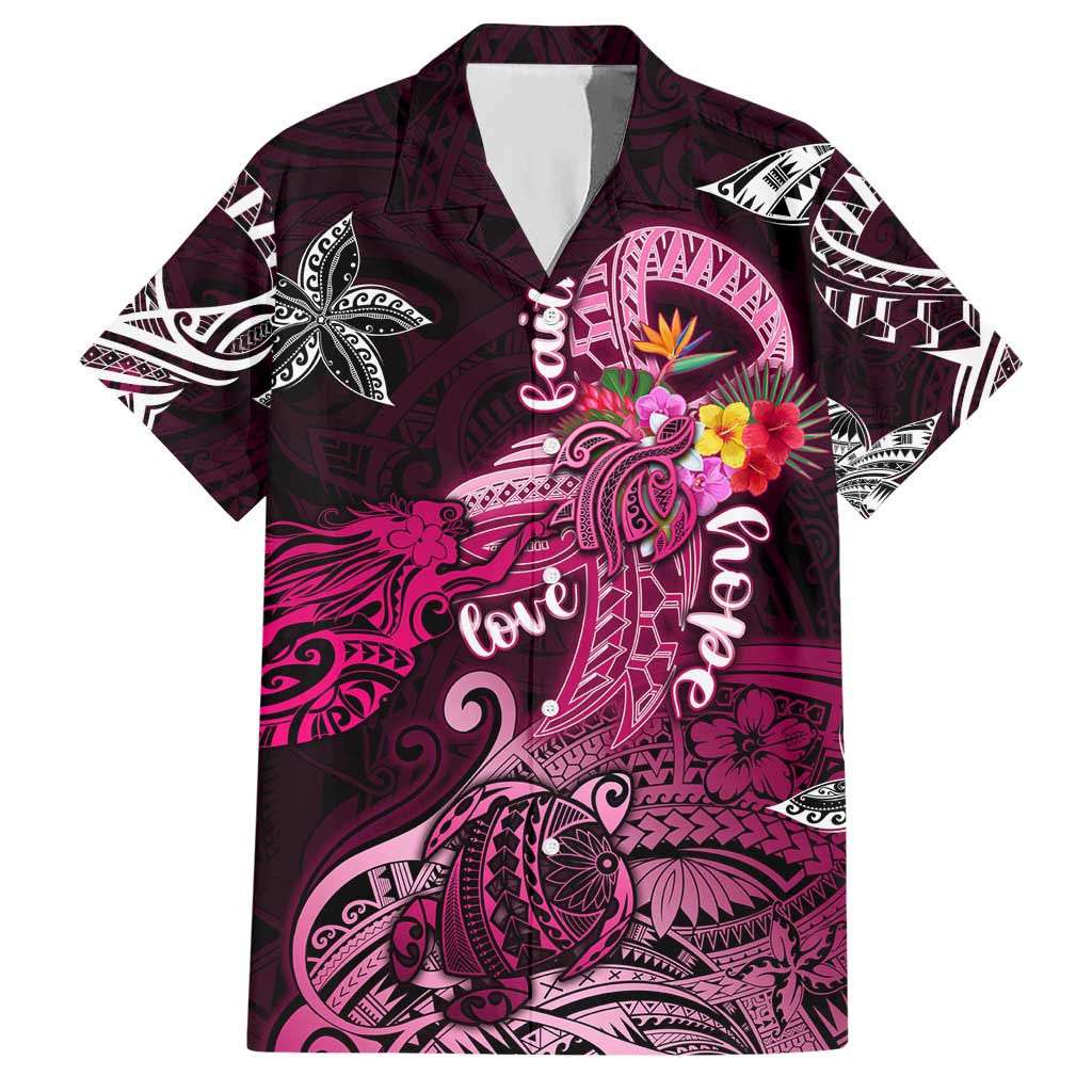 Breast Cancer Mermaid Polynesia Hawaiian Shirt Faith Hope Love DT02 Pink - Polynesian Pride