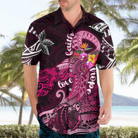 Breast Cancer Mermaid Polynesia Hawaiian Shirt Faith Hope Love DT02 - Polynesian Pride