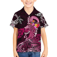 Breast Cancer Mermaid Polynesia Hawaiian Shirt Faith Hope Love DT02 - Polynesian Pride