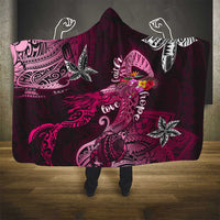 Breast Cancer Mermaid Polynesia Hooded Blanket Faith Hope Love DT02 - Polynesian Pride