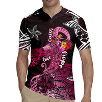 Breast Cancer Mermaid Polynesia Rugby Jersey Faith Hope Love DT02 - Polynesian Pride