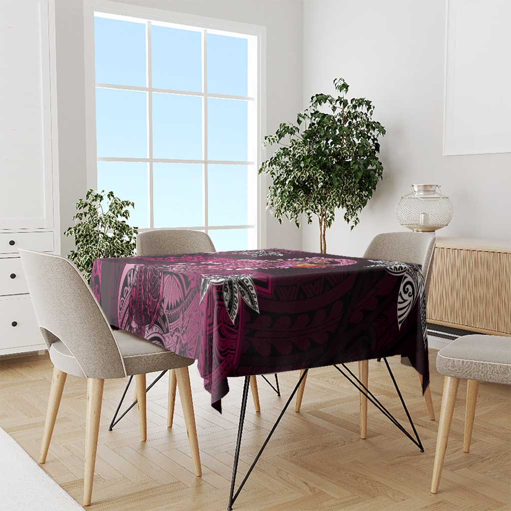 Breast Cancer Mermaid Polynesia Tablecloth Faith Hope Love DT02 - Polynesian Pride