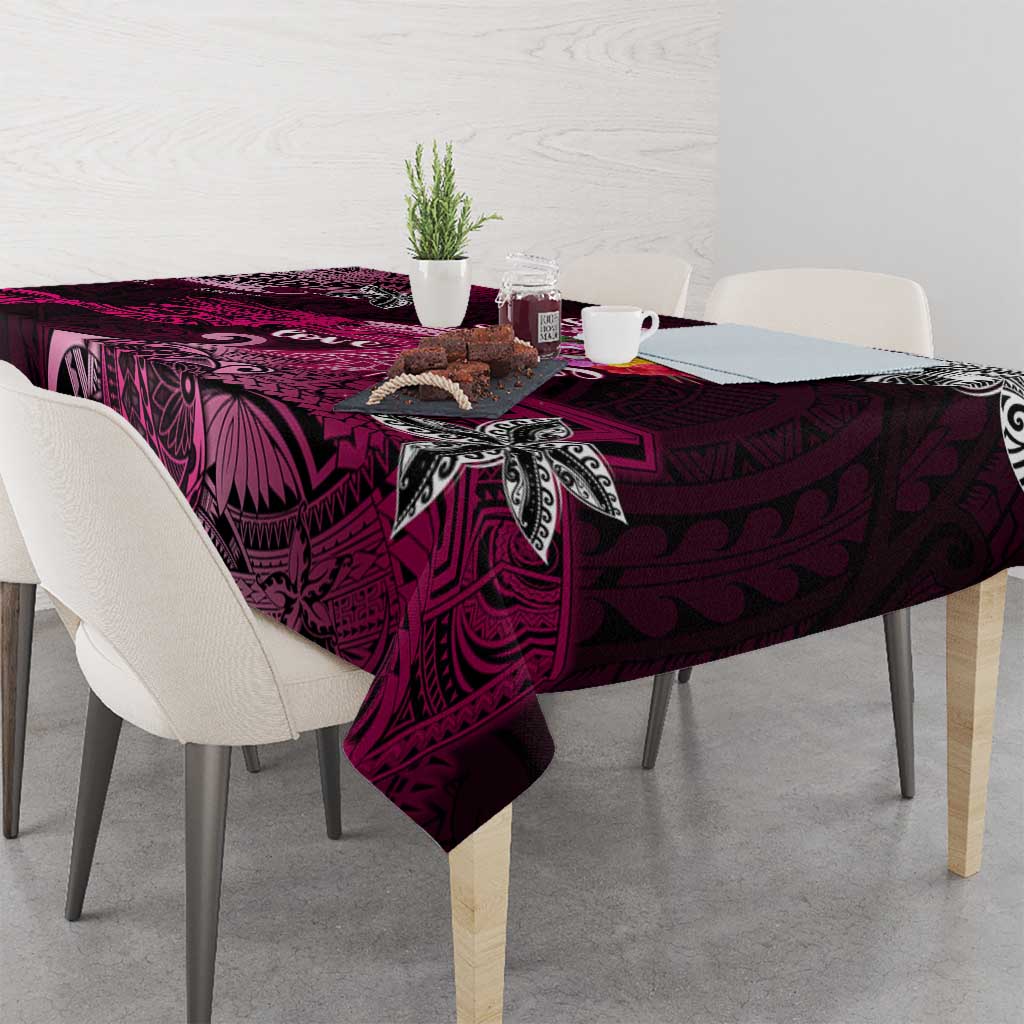 Breast Cancer Mermaid Polynesia Tablecloth Faith Hope Love DT02 - Polynesian Pride