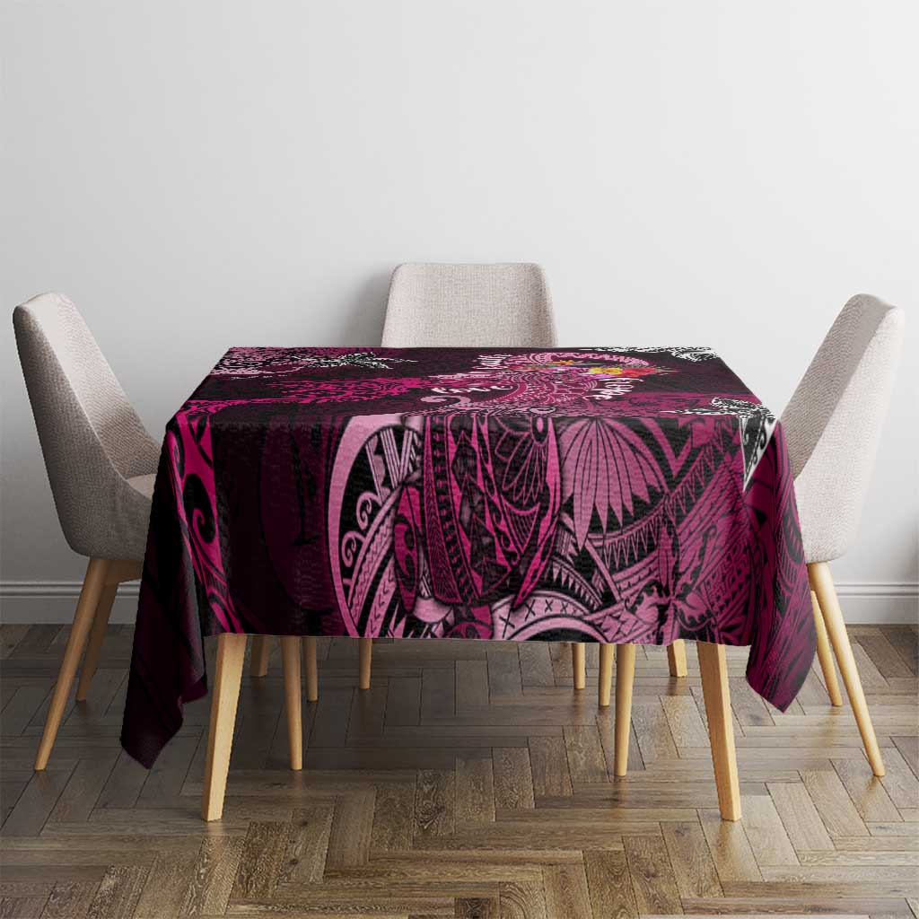 Breast Cancer Mermaid Polynesia Tablecloth Faith Hope Love DT02 - Polynesian Pride
