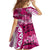 Breast Cancer Awareness Hawaii Family Matching Summer Maxi Dress and Hawaiian Shirt Polynesia Girl Nobody Fights Alone