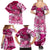 Breast Cancer Awareness Hawaii Family Matching Summer Maxi Dress and Hawaiian Shirt Polynesia Girl Nobody Fights Alone