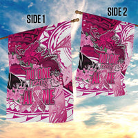Breast Cancer Awareness Hawaii Garden Flag Polynesia Girl Nobody Fights Alone DT02 - Polynesian Pride