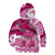 Breast Cancer Awareness Hawaii Kid Hoodie Polynesia Girl Nobody Fights Alone