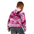 Breast Cancer Awareness Hawaii Kid Hoodie Polynesia Girl Nobody Fights Alone