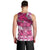 Breast Cancer Awareness Hawaii Men Tank Top Polynesia Girl Nobody Fights Alone