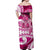 Breast Cancer Awareness Hawaii Off Shoulder Maxi Dress Polynesia Girl Nobody Fights Alone