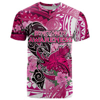 Breast Cancer Awareness Hawaii T Shirt Polynesia Girl Nobody Fights Alone DT02 Pink - Polynesian Pride