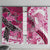 Breast Cancer Awareness Hawaii Window Curtain Polynesia Girl Nobody Fights Alone