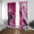 Breast Cancer Awareness Hawaii Window Curtain Polynesia Girl Nobody Fights Alone